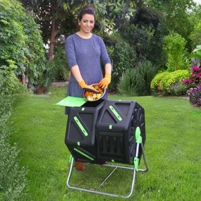 Plastia Compostor rotativ DUO, 2 x 70 l