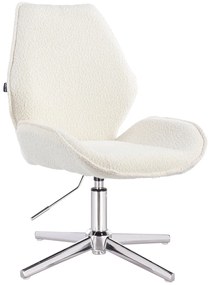 HR350CROSS Scaun Boucle din Catifea Bază Cromata