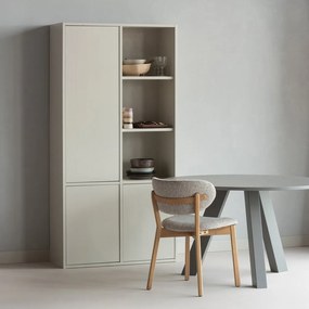 Masă de dining rotundă din lemn de stejar ø 129 cm Rhonda – WOOOD