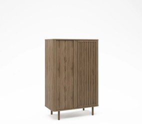 Dulap în culoare naturală cu aspect de lemn de stejar 86x130x40 cm Salma – Marckeric