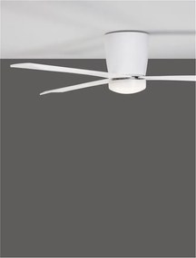 Ventilator de tavan cu telecomanda design modern DELL alb