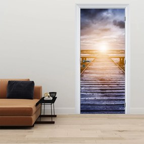 Fototapet pentru ușă - ponton la soare (95x205cm)