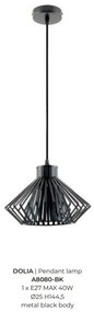 Pendul, Lustra suspendata design industrial DOLIA negru