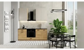 Set de bucătărie JOY, 200 cm, nuc