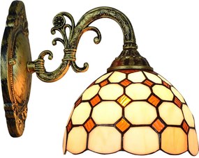 Brilagi - Aplică de perete Tiffany DORAN din vitralii, 1xE27/40W/230V