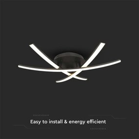 Plafonieră LED/20W/230V 3000K negru