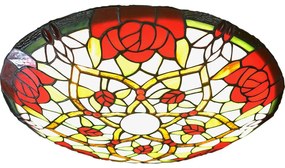 Brilagi - Plafonieră Tiffany cu vitralii GARLAN, 2xE27/60W/230V