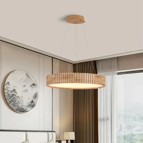 Brilagi - Lustră LED suspendată pe cablu FALCON WOOD MODERN LED/30W/230V Ø 45 cm lemn