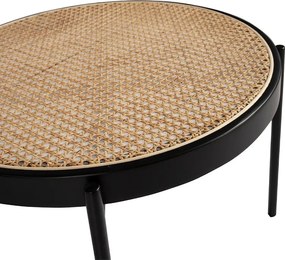 Masuta de cafea rotunda design modern Rattan