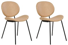 Set 2 buc scaune de sufragerie Luaza (bej). 1081041