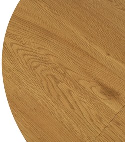 JAKS Masă rotundă pliabilă 100 - 250cm Lukas stejar auriu 2/2