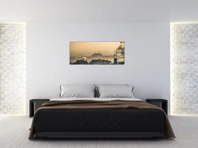 Tablou - Orașul în ceață (120x50 cm)