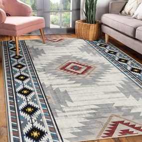 Covor tip traversă lavabil 80x200 cm Ethnic Geo – Mila Home
