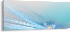 Tablou - Picătură albastră (120x50 cm)