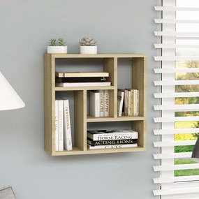 vidaXL Raft de perete, stejar Sonoma, 45,1x16x45,1 cm, lemn prelucrat