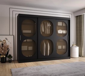 Dulap de haine 250 cm Boomer 2 (Negru). 1126262