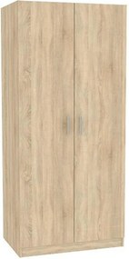 Dulap INVITA, stejar sonoma, PAL melaminat, cu 2 usi, 90x60x200 cm