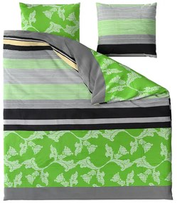 Lenjerie de pat din bumbac Renforce IMANI verde Dimensiune lenjerie de pat: 2 buc 80 x 80 cm | 200 x 200 cm