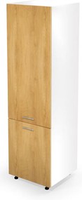 Dulap inferior Vento DL-60/214, alb / stejar miere