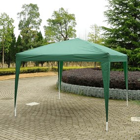 Pavilion de grădină pliabil, verde, 2x2 m, TREKAN TIP 1