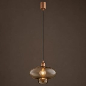 Lustra/pendul design decorativ TRESCO cupru/champagne
