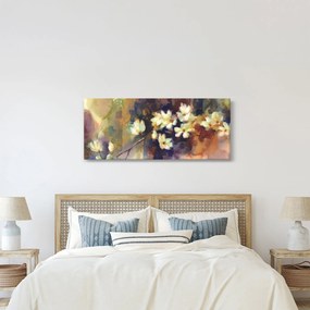 Tablou - Magnolii albe, pictură (120x50 cm)