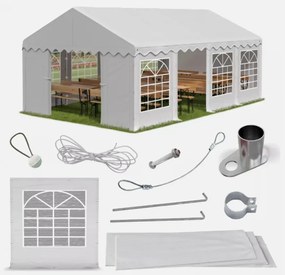 Cort evenimente, 4x8 M, Cort PE, Alb,