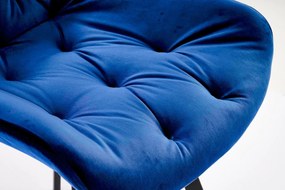 Scaun K519 velvet bleumarin