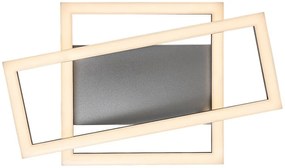Plafoniera LED design geometric Ellinor 37x22cm