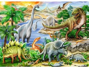 PUZZLE VIATA PREISTORICA, 60 PIESE - RAVENSBURGER (RVSPC09621)