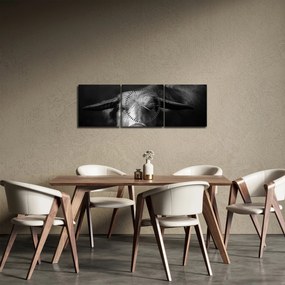 Tablou - Vacă (cu ceas) (90x30 cm)