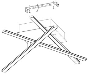 Eglo 95567 - LED Plafoniera LASANA 1 LED/13,2W/230V