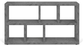 Bibliotecă gri cu aspect de beton 150x83 cm Berlin – TemaHome