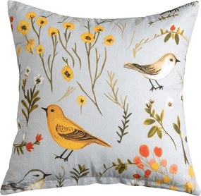 Fata de perna din microfibra SPRING BIRDS 45x45 cm, colorat