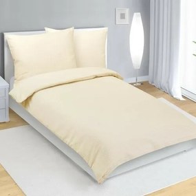 Lenjerie de pat Bellatex Crepe Beige uni, 140 x 200 cm, 70 x 90 cm