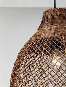 Lustra/Pendul ratan design natural SOLITA maro