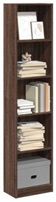 vidaXL Bibliotecă, stejar maro, 40x24x176 cm, lemn prelucrat
