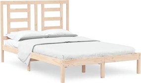 vidaXL Cadru de pat mic dublu, 120x190 cm, lemn masiv