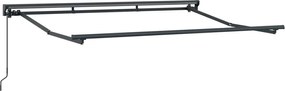 vidaXL Cadru de copertină manuală Ajustabil Antracit 3,5 x 2 m Oțel