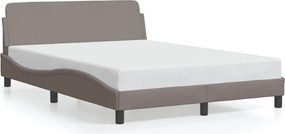 vidaXL Cadru de pat, Dover, gri taupe, 120x200 cm, textil