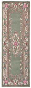 Covor din lână Flair Rugs Aubusson, 67 x 210 cm, verde