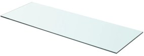 vidaXL Raft din sticlă transparentă, 70 x 25 cm