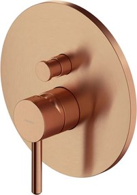 Baterie cada-dus incastrata Omnires Y finisaj cupru periat fara corp ingropat