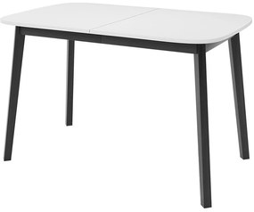 Masă sufragerie extensibilă 130 cm Grospan S 130x80 (Alb + Negru) (pentru 4-6 persoane). Promo -17%. 1105347