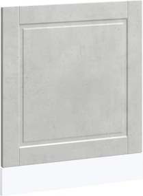 vidaXL Panou pentru mașină de spălat vase beton gri lemn prelucrat