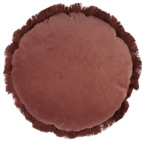 Perna decorativa Anya, 40 cm, husa fata aspect catifea, bordo