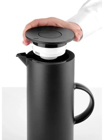 Fierbător termic din oțel inoxidabil negru, 1 l, Hendi