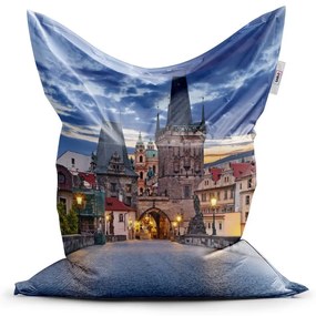 Sac de șezut Classic Podul Carol - pentru copii, colorat