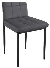 Scaune de dining gri-antracit 2 buc. din catifea Becca – Støraa