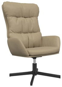 341193 vidaXL Scaun de relaxare, cappuccino, piele ecologică